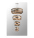 Lysander 4 Tier 25cm + 40cm + 60cm + 80cm Pendant 6 + 10 + 18 + 24 Light G9 Polished Nickel/Smoke Item Weight: 56kg-12