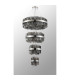 Lysander 4 Tier 25cm + 40cm + 60cm + 80cm Pendant 6 + 10 + 18 + 24 Light G9 Polished Nickel/Smoke Item Weight: 56kg-13