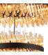 Lysander 4 Tier 25cm + 40cm + 60cm + 80cm Pendant 6 + 10 + 18 + 24 Light G9 Satin Black/Amber Item Weight: 56kg-8