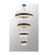 Lysander 4 Tier 25cm + 40cm + 60cm + 80cm Pendant 6 + 10 + 18 + 24 Light G9 Satin Black/Clear Item Weight: 56kg-3