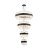 Lysander 4 Tier 25cm + 40cm + 60cm + 80cm Pendant 6 + 10 + 18 + 24 Light G9 Satin Black/Clear Item Weight: 56kg-5