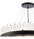 Lysander 4 Tier 25cm + 40cm + 60cm + 80cm Pendant 6 + 10 + 18 + 24 Light G9 Satin Black/Clear Item Weight: 56kg-7