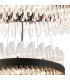 Lysander 4 Tier 25cm + 40cm + 60cm + 80cm Pendant 6 + 10 + 18 + 24 Light G9 Satin Black/Clear Item Weight: 56kg-8