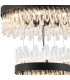 Lysander 4 Tier 25cm + 40cm + 60cm + 80cm Pendant 6 + 10 + 18 + 24 Light G9 Satin Black/Clear Item Weight: 56kg-9