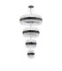 Lysander 4 Tier 25cm + 40cm + 60cm + 80cm Pendant 6 + 10 + 18 + 24 Light G9 Satin Black/Clear Item Weight: 56kg-10