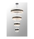 Lysander 4 Tier 25cm + 40cm + 60cm + 80cm Pendant 6 + 10 + 18 + 24 Light G9 Satin Black/Clear Item Weight: 56kg-12