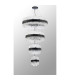 Lysander 4 Tier 25cm + 40cm + 60cm + 80cm Pendant 6 + 10 + 18 + 24 Light G9 Satin Black/Clear Item Weight: 56kg-13