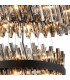Lysander 4 Tier 25cm + 40cm + 60cm + 80cm Pendant 6 + 10 + 18 + 24 Light G9 Satin Black/Smoke Item Weight: 56kg-8