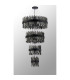 Lysander 4 Tier 25cm + 40cm + 60cm + 80cm Pendant 6 + 10 + 18 + 24 Light G9 Satin Black/Smoke Item Weight: 56kg-11