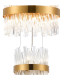 Lysander 3 Tier 25cm + 40cm + 60cm Pendant 6 + 10 + 18 Light G9 Brass/Clear Item Weight: 34kg-6