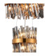 Lysander 3 Tier 25cm + 40cm + 60cm Pendant 6 + 10 + 18 Light G9 Brass/Smoke Item Weight: 34kg-6