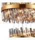Lysander 3 Tier 25cm + 40cm + 60cm Pendant 6 + 10 + 18 Light G9 Brass/Smoke Item Weight: 34kg-8