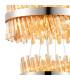 Lysander 3 Tier 25cm + 40cm + 60cm Pendant 6 + 10 + 18 Light G9 Polished Nickel/Amber Item Weight: 34kg-8