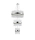 Lysander 3 Tier 25cm + 40cm + 60cm Pendant 6 + 10 + 18 Light G9 Polished Nickel/Clear Item Weight: 34kg-4