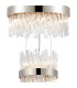 Lysander 3 Tier 25cm + 40cm + 60cm Pendant 6 + 10 + 18 Light G9 Polished Nickel/Clear Item Weight: 34kg-6