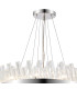 Lysander 3 Tier 25cm + 40cm + 60cm Pendant 6 + 10 + 18 Light G9 Polished Nickel/Clear Item Weight: 34kg-7