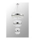 Lysander 3 Tier 25cm + 40cm + 60cm Pendant 6 + 10 + 18 Light G9 Polished Nickel/Clear Item Weight: 34kg-12