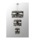 Lysander 3 Tier 25cm + 40cm + 60cm Pendant 6 + 10 + 18 Light G9 Polished Nickel/Smoke Item Weight: 34kg-10