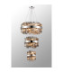 Lysander 3 Tier 25cm + 40cm + 60cm Pendant 6 + 10 + 18 Light G9 Polished Nickel/Smoke Item Weight: 34kg-11