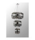 Lysander 3 Tier 25cm + 40cm + 60cm Pendant 6 + 10 + 18 Light G9 Polished Nickel/Smoke Item Weight: 34kg-12