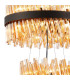 Lysander 3 Tier 25cm + 40cm + 60cm Pendant 6 + 10 + 18 Light G9 Satin Black/Amber Item Weight: 34kg-8