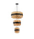 Lysander 3 Tier 25cm + 40cm + 60cm Pendant 6 + 10 + 18 Light G9 Satin Black/Amber Item Weight: 34kg-9