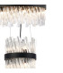 Lysander 3 Tier 25cm + 40cm + 60cm Pendant 6 + 10 + 18 Light G9 Satin Black/Clear Item Weight: 34kg-6