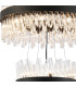 Lysander 3 Tier 25cm + 40cm + 60cm Pendant 6 + 10 + 18 Light G9 Satin Black/Clear Item Weight: 34kg-8