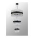 Lysander 3 Tier 25cm + 40cm + 60cm Pendant 6 + 10 + 18 Light G9 Satin Black/Clear Item Weight: 34kg-10