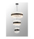 Lysander 3 Tier 25cm + 40cm + 60cm Pendant 6 + 10 + 18 Light G9 Satin Black/Clear Item Weight: 34kg-11
