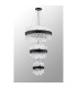 Lysander 3 Tier 25cm + 40cm + 60cm Pendant 6 + 10 + 18 Light G9 Satin Black/Clear Item Weight: 34kg-12