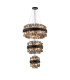 Lysander 3 Tier 25cm + 40cm + 60cm Pendant 6 + 10 + 18 Light G9 Satin Black/Smoke Item Weight: 34kg-5