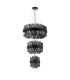 Lysander 3 Tier 25cm + 40cm + 60cm Pendant 6 + 10 + 18 Light G9 Satin Black/Smoke Item Weight: 34kg-9