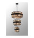 Lysander 3 Tier 25cm + 40cm + 60cm Pendant 6 + 10 + 18 Light G9 Satin Black/Smoke Item Weight: 34kg-11