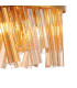Lysander Pendant Round 25cm 6 Light G9 Brass / Amber Sculpted Glass-6