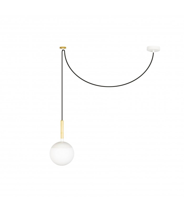 White Pendant Lamp, E27 - 1
