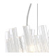 Lysander Pendant Round 25cm 6 Light G9 Brass / Clear Sculpted Glass-8
