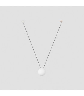 1 Light White Suspension Pendant, E27 - 1