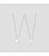 2 Light White Suspension Pendant, E27 - 1