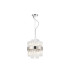 Lysander Pendant Round 25cm 6 Light G9 Polished Nickel/Clear Sculpted Glass-5