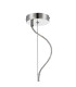 Lysander Pendant Round 25cm 6 Light G9 Polished Nickel/Clear Sculpted Glass-7