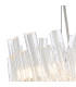 Lysander Pendant Round 25cm 6 Light G9 Polished Nickel/Clear Sculpted Glass-8
