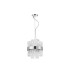 Lysander Pendant Round 25cm 6 Light G9 Polished Nickel/Clear Sculpted Glass-10
