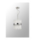 Lysander Pendant Round 25cm 6 Light G9 Polished Nickel/Clear Sculpted Glass-11