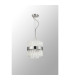 Lysander Pendant Round 25cm 6 Light G9 Polished Nickel/Clear Sculpted Glass-13