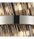 Lysander Pendant Round 25cm 6 Light G9 Polished Nickel / Smoke Sculpted Glass-9