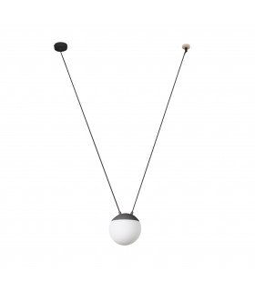 1 Light Grey Suspension Pendant, E27 - 1