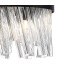 Lysander Pendant Round 25cm 6 Light G9 Satin Black / Clear Sculpted Glass-6