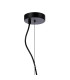 Lysander Pendant Round 25cm 6 Light G9 Satin Black / Clear Sculpted Glass-7