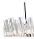Lysander Pendant Round 25cm 6 Light G9 Satin Black / Clear Sculpted Glass-8